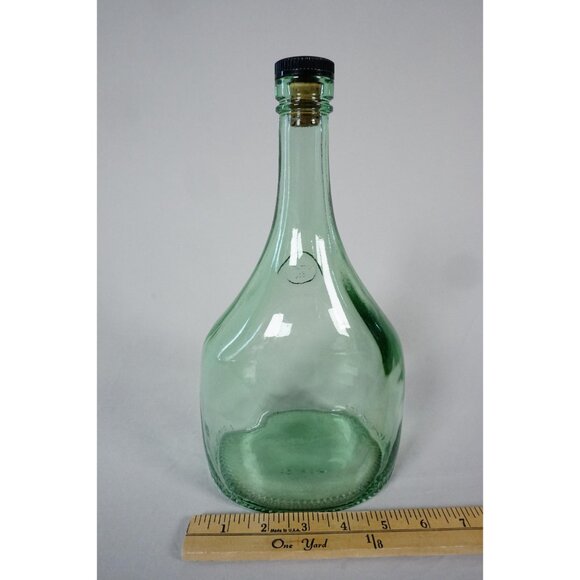 Paul Masson Aqua Green Glass Bottle Vintage Embossed Since 1852 - Picture 3 of 10